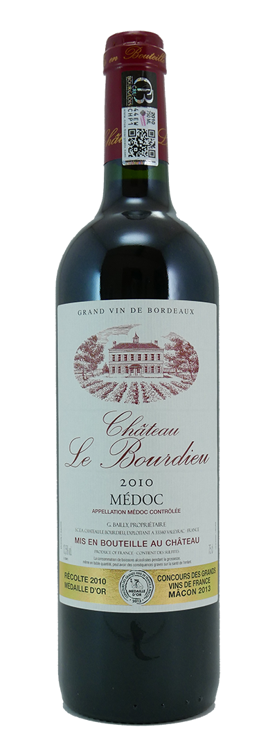 Bordeaux Chateau Le Bourdieu 2016 - Frankreich - Rotwein trocken - 0,75l - 13% vol.