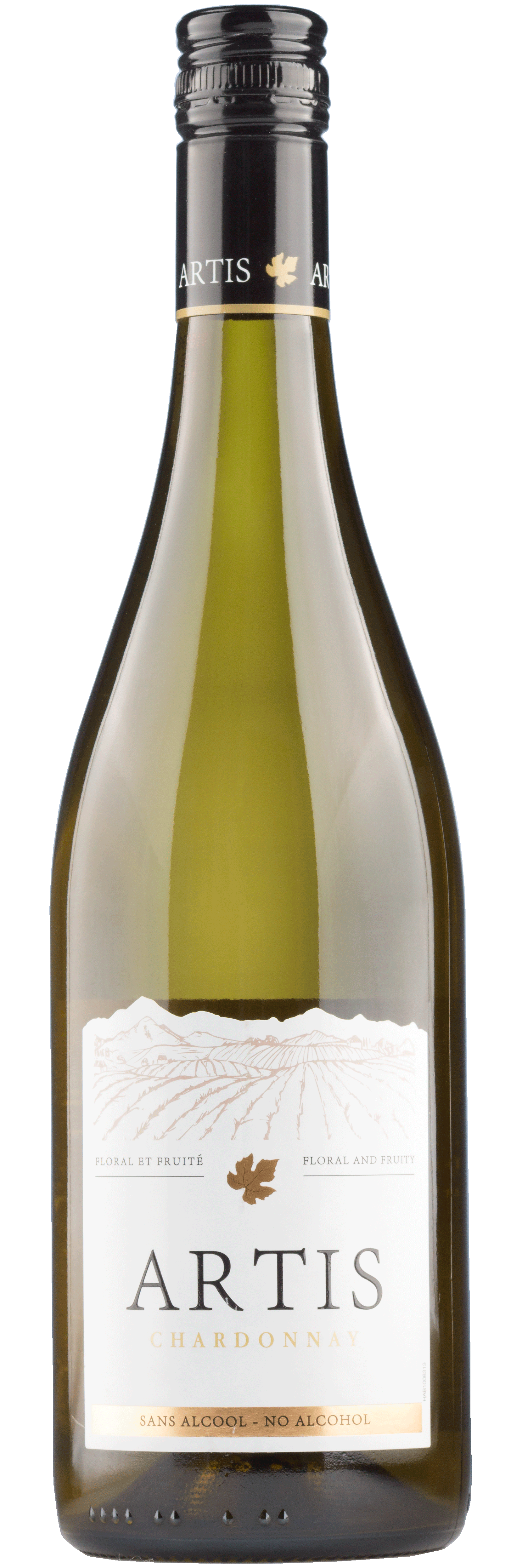Chardonnay Artis Alkoholfrei - Frankreich - Weißwein trocken - 0,75l - 0,50% vol.