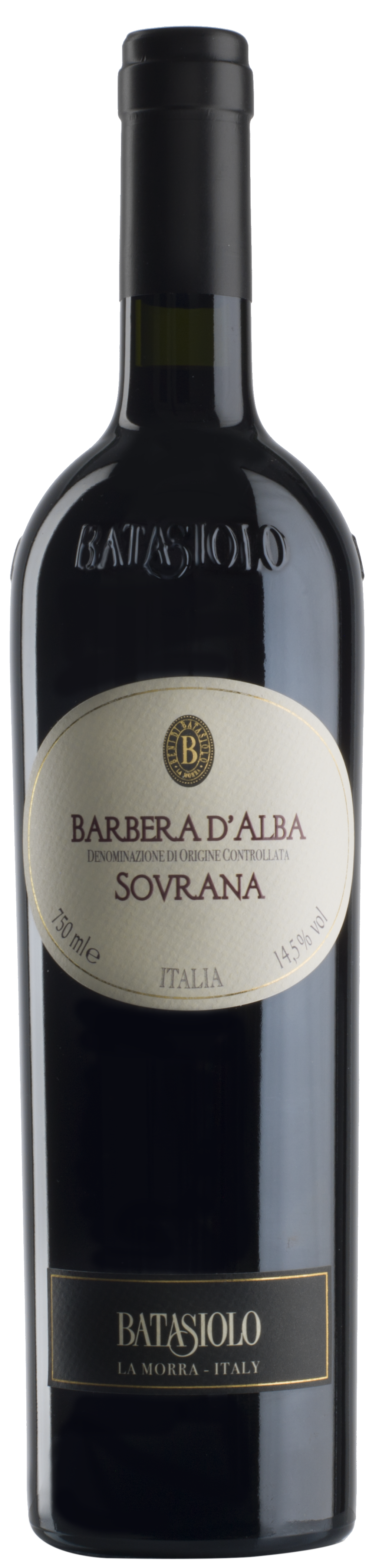 Barbera d´Alba Sovrana - Batasiolo - Italien - Rotwein trocken . 0,75l - 14,5% vol "3 Gläser Gambero Rosso"